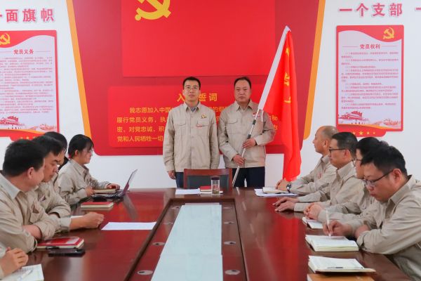 1714099049551282.jpeg 支部書記楊磊進(jìn)行黨員突擊隊(duì)授旗.jpg